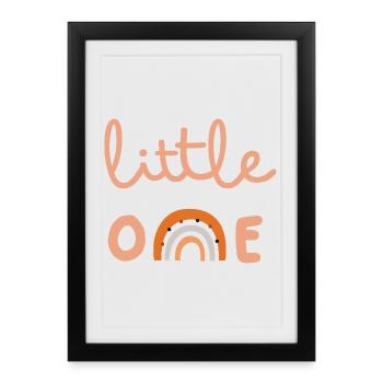 Little One Cute Rainbow Minimal Baby Design - Framed poster (27 × 37 cm) - black - Front