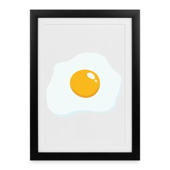 Côté ensoleillé vers le haut - Affiche encadrée (27 × 37 cm) - noir - Devant
