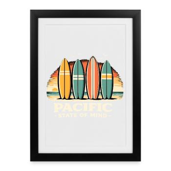 Pacific State of Mind - Framed poster (27 × 37 cm) - black - Front