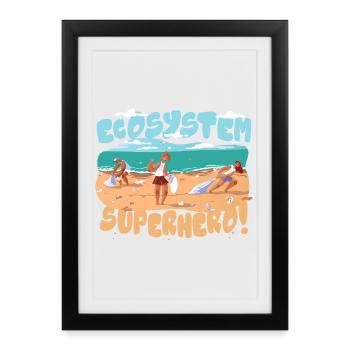 Ecologist Ecology - Framed poster (27 × 37 cm) - black - Front