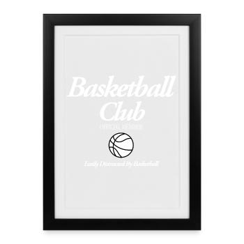 Basketball Club - Framed poster (27 × 37 cm) - black - Front