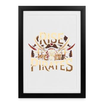 Aventure et chasse au trésor de L’Ascension des Pirates - Affiche encadrée (27 × 37 cm) - noir - Devant
