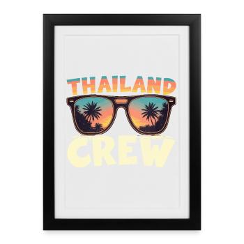 Thailand Crew - Framed poster (27 × 37 cm) - black - Front