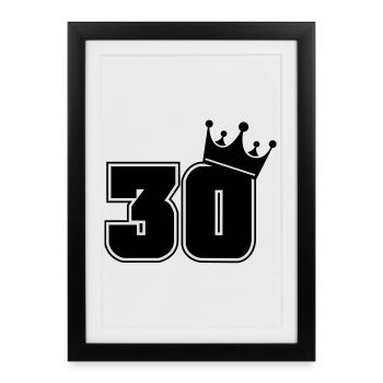 30 - Framed poster (27 × 37 cm) - black - Front