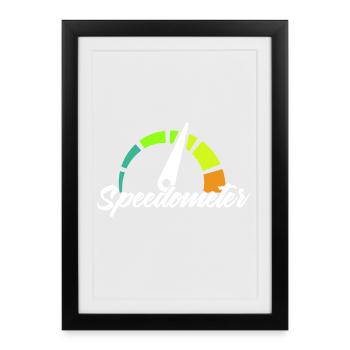 Compteur - Affiche encadrée (27 × 37 cm) - noir - Devant