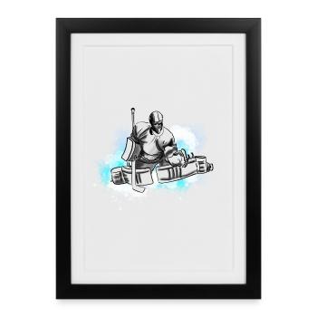 Hockey - Framed poster (27 × 37 cm) - black - Front