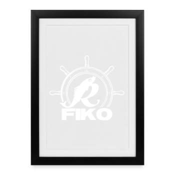 FIKO - Rostock - Affiche encadrée (27 × 37 cm) - noir - Devant