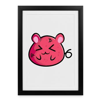 Mausi Mouse - Design - Framed poster (27 × 37 cm) - black - Front
