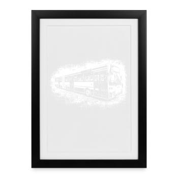 ' O 405 G Bus Regular Service Bus - Framed poster (27 × 37 cm) - black - Front