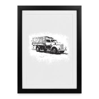 Framo Barkas V 901/2 - Affiche encadrée (27 × 37 cm) - noir - Devant