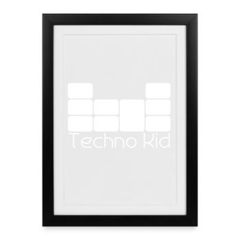 Techno Kid - Framed poster (27 × 37 cm) - black - Front