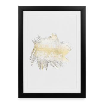 B1000 Grunge Look - Affiche encadrée (27 × 37 cm) - noir - Devant