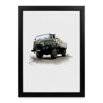 CGPI | L60 | RDA | CAMION - Affiche encadrée (27 × 37 cm) - noir - Devant