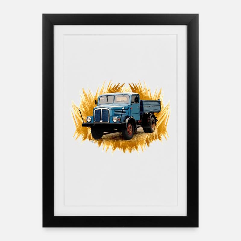 IFA S4000 - Gerahmtes Poster (27 × 37 cm) - Schwarz