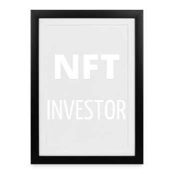 NFT investor - Affiche encadrée (27 × 37 cm) - noir - Devant