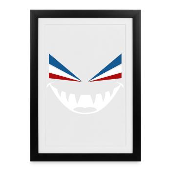 Mauvais œil Rostock - Affiche encadrée (27 × 37 cm) - noir - Devant