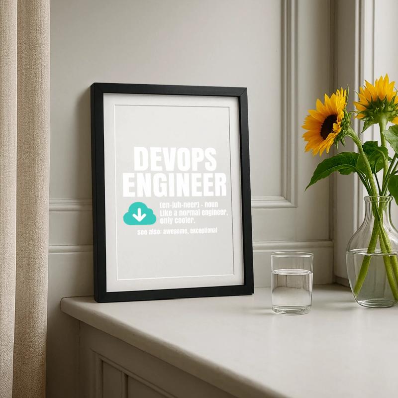 Devops Engineer Framed poster (27 × 37 cm)