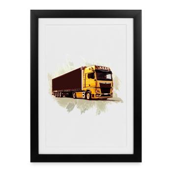 TRUCK - Framed poster (27 × 37 cm) - black - Front