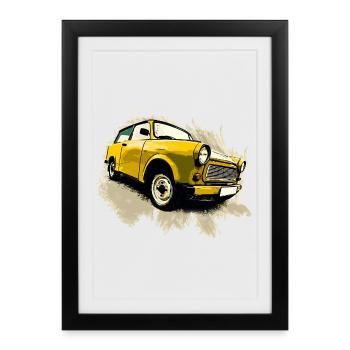 Satellite - Affiche encadrée (27 × 37 cm) - noir - Devant