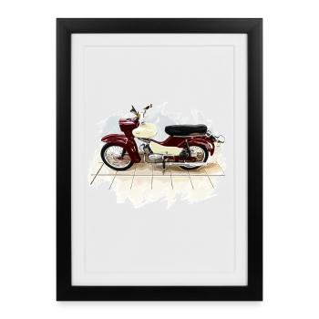 Simson Star - Framed poster (27 × 37 cm) - black - Front