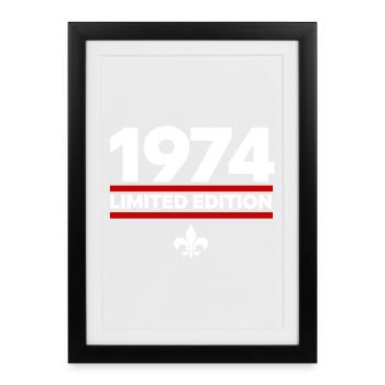 Limited Edition 1974 - Framed poster (27 × 37 cm) - black - Front