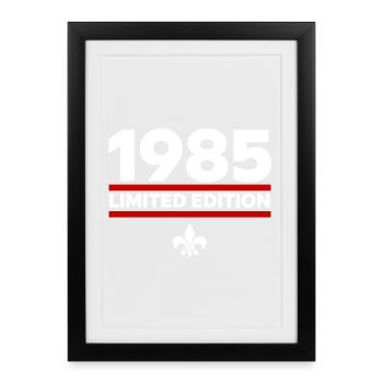 1985 Édition limitée - Affiche encadrée (27 × 37 cm) - noir - Devant