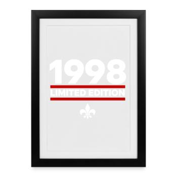 1998 Édition limitée - Affiche encadrée (27 × 37 cm) - noir - Devant