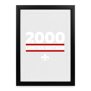 2000 Limited Edition - Framed poster (27 × 37 cm) - black - Front