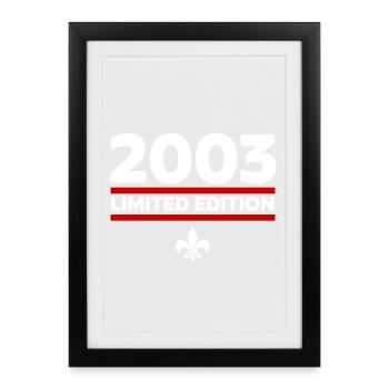 Édition limitée 2003 - Affiche encadrée (27 × 37 cm) - noir - Devant