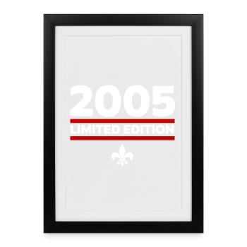 Édition limitée 2005 - Affiche encadrée (27 × 37 cm) - noir - Devant