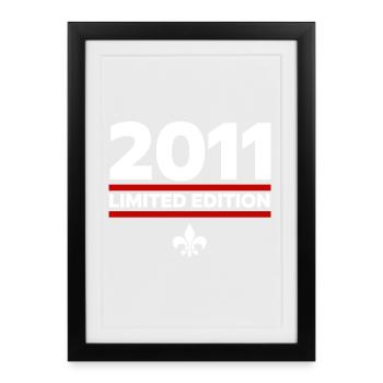 Édition limitée 2011 - Affiche encadrée (27 × 37 cm) - noir - Devant