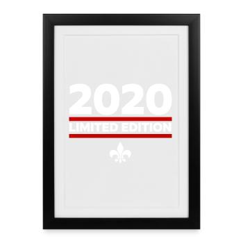 2020 Limited Edition - Framed poster (27 × 37 cm) - black - Front