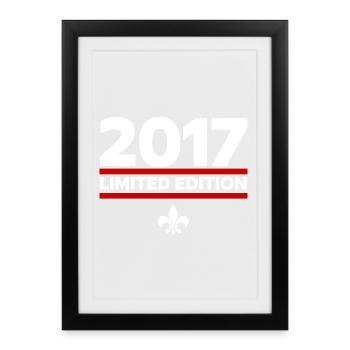 Édition limitée 2017 - Affiche encadrée (27 × 37 cm) - noir - Devant