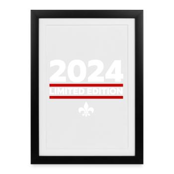 Édition limitée 2024 - Affiche encadrée (27 × 37 cm) - noir - Devant