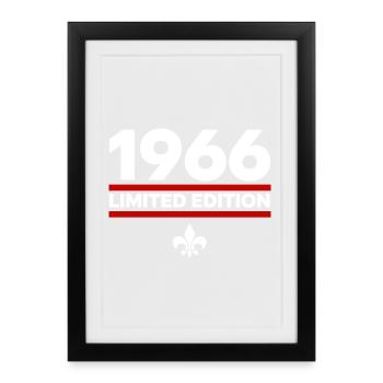 1966 Limited Edition - Framed poster (27 × 37 cm) - black - Front