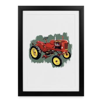 Tractor Pony - Framed poster (27 × 37 cm) - black - Front
