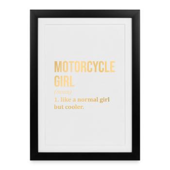 Motorcycle Motorcycle Motorcycle - Framed poster (27 × 37 cm) - black - Front