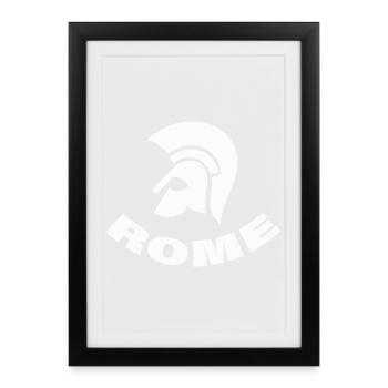 ROME - Framed poster (27 × 37 cm) - black - Front
