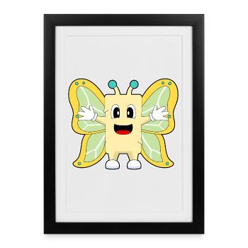 Beurre de papillon - Affiche encadrée (27 × 37 cm) - noir - Devant