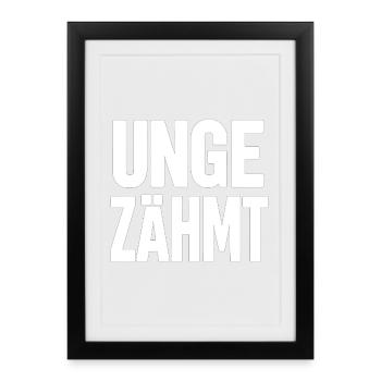 SAUVAGE - Affiche encadrée (27 × 37 cm) - noir - Devant