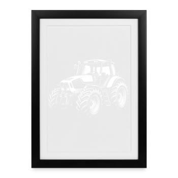 Powerhouse from the Field – Retro Edition - Framed poster (27 × 37 cm) - black - Front