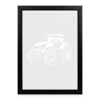 Puissance sur le terrain - Affiche encadrée (27 × 37 cm) - noir - Devant