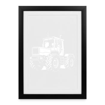 Puissance sur la pente - Affiche encadrée (27 × 37 cm) - noir - Devant