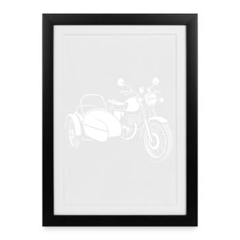 Eastern legend on three wheels - Framed poster (27 × 37 cm) - black - Front