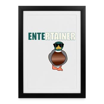 Entertainer Duck - Framed poster (27 × 37 cm) - black - Front