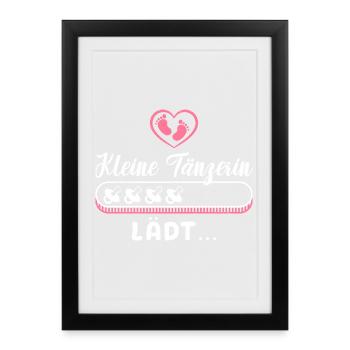 Bientôt Maman LITTLE DANCER INVITE LA FUTURE MAMAN - Affiche encadrée (27 × 37 cm) - noir - Devant
