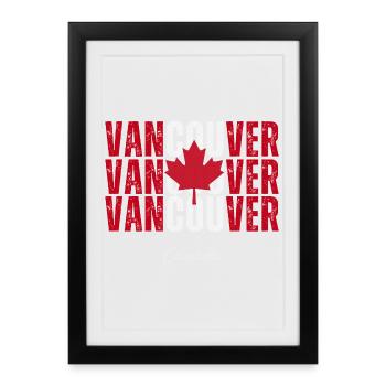 Vancouver Canada, I love Vancouver - Framed poster (27 × 37 cm) - black - Front
