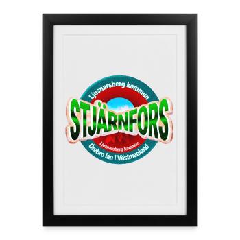 Stjärnfors - Affiche encadrée (27 × 37 cm) - noir - Devant
