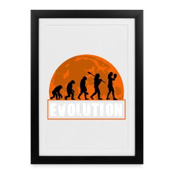 oxing Girl Sports Design – Powerful Female Boxer - Framed poster (27 × 37 cm) - black - Front