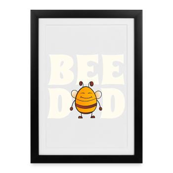 Bee Dad Beekeeper - Framed poster (27 × 37 cm) - black - Front